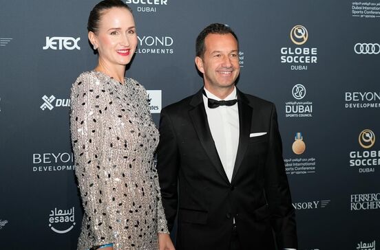 Frederico Varandas e esposa marcam presença no Globe Soccer Dubai
