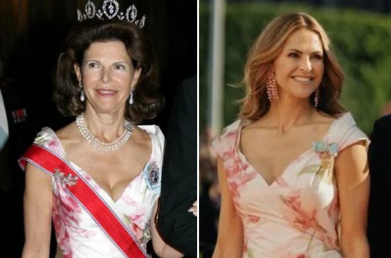 Princesa Madalena faz homenagem à rainha Sílvia com vestido
