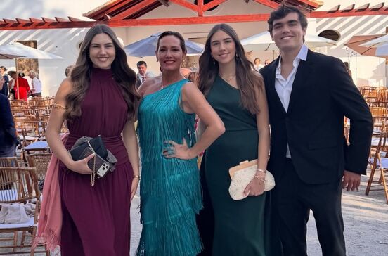 Fernanda Serrano com os filhos