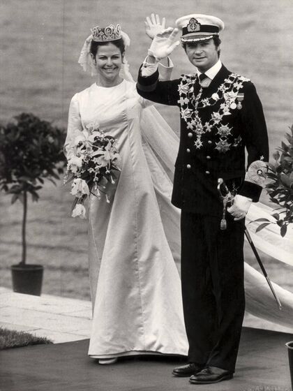 Reis Gustavo e Sílvia da Suécia casaram-se há 50 anos