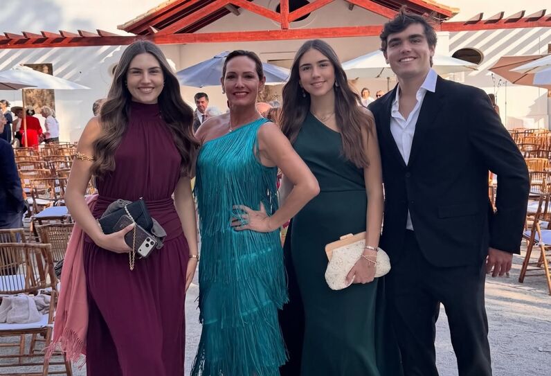 Fernanda Serrano com os filhos