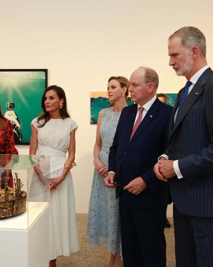 Reis de Espanha recebem Alberto e Charlene do Mónaco em Madrid