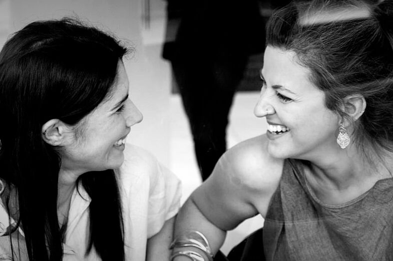 Mariana Mortágua com Joana Pires Teixeira