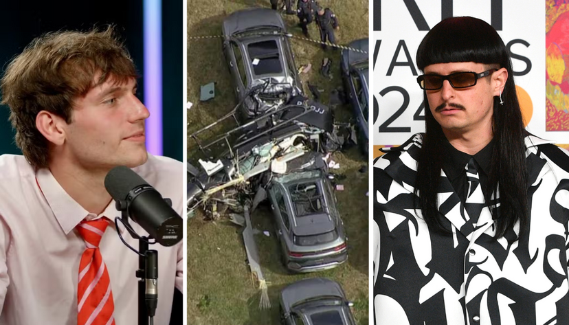 Gaspar Prim e Oliver Tree entre as vítimas do choque entre helicópteros