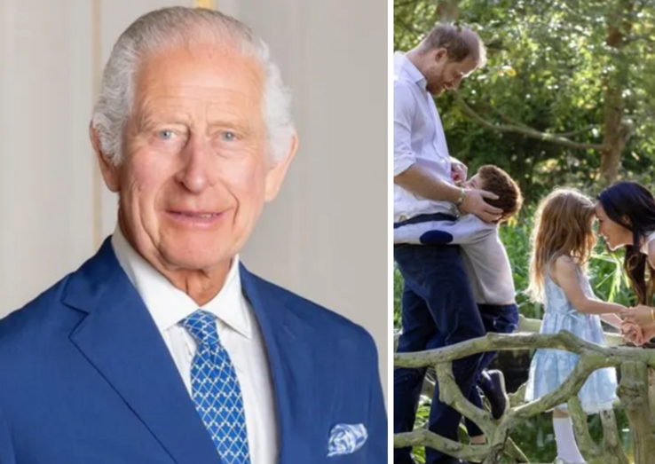 Carlos, Harry, Meghan, Archie, Lilibet