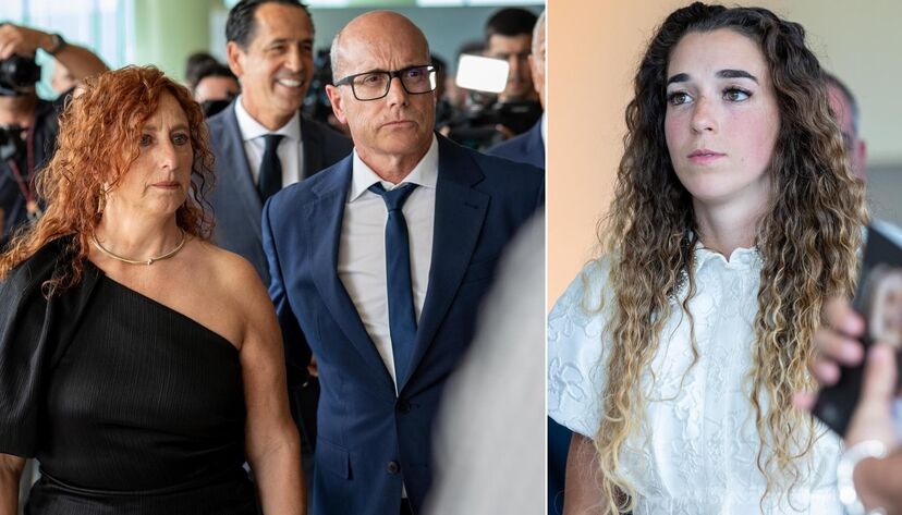 Isabel e Joaquim Silva unidos com Rute Cardoso