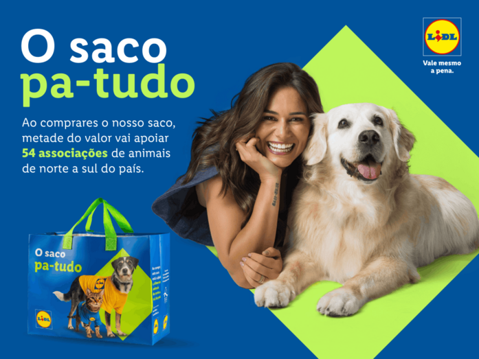 Lidl lança saco solidário "Pa-tudo" para apoiar 54 associações de animais em Portugal