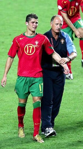 Scolari e Cristiano Ronaldo