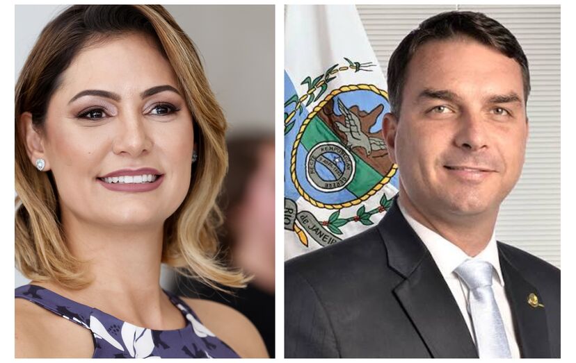 Michelle Bolsonaro, Flávio Bolsonaro