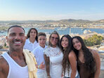 Ricardo Quaresma de férias com a mulher, Daphne, e os filhos