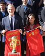 Reis recebem a Seleção de Espanha