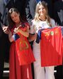 Reis recebem a Seleção de Espanha