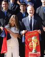 Reis recebem a Seleção de Espanha