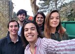 Luís Represas e os quatro filhos