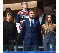 Tom Cruise com David e Victoria Beckham no Mundial 2026