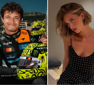 Magui Corceiro e Lando Norris