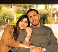 Leandro Paredes e a mulher, Camila Galante