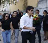 Velório de Luís Represas na Basílica da Estrela, em Lisboa
