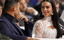 Cristiano Ronaldo e Georgina Rodríguez nos Globe Soccer Awards, no Atlantis Hotel, Dubai, 2023