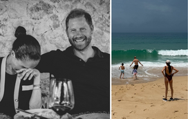 As primeiras imagens! Meghan Markle e Harry de férias com os filhos na Comporta