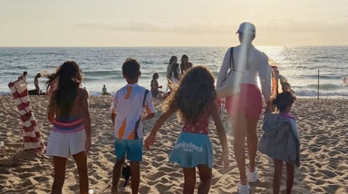 Georgina com os filhos