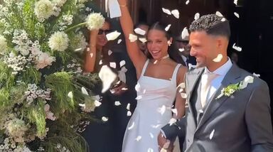 Margarida Amaral Domingues e Gonçalo Ramos já casados