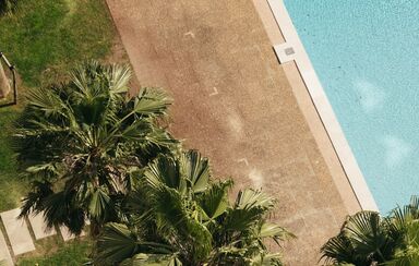 A piscina do Lisbon Marriott Hotel