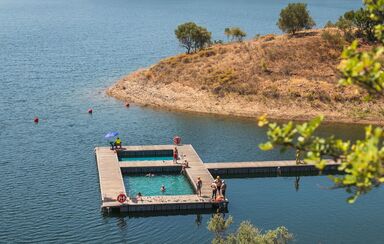 Praia fluvial de Odeleite