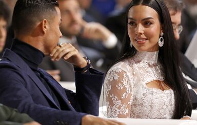 Cristiano Ronaldo e Georgina Rodríguez nos Globe Soccer Awards, no Atlantis Hotel, Dubai, 2023
