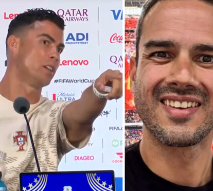 Momento de tensão na conferência: quem é o jornalista brasileiro que Cristiano Ronaldo reconheceu de imediato e apontou o dedo?