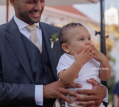 Não se aguenta! Os momentos de ternura entre o filho de Gonçalo Ramos e o cão