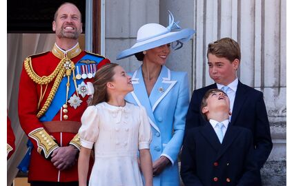 Kate Middleton e William com os filhos