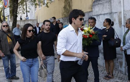 Velório de Luís Represas na Basílica da Estrela, em Lisboa