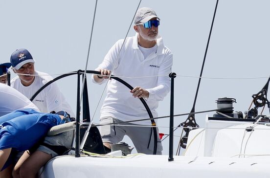 Felipe VI a bordo do Aifos em Palma de Maiorca