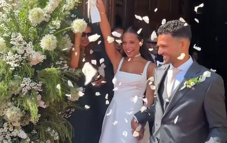 João Neves, Madalena Aragão, Vitinha e Nuno Mendes entre os convidados do casamento de Margarida Amaral Domingues e Gonçalo Ramos