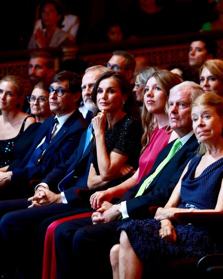 Letizia assiste ao discurso de Leonor