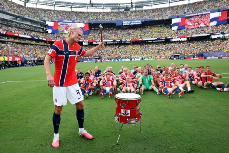 Erling Haaland lidera a famosa remada vicking no Mundial