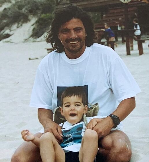 Luís Represas com o filho Nuno