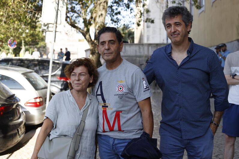 José Figueiras com a amiga Filomena Pereira
