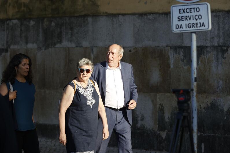 Velório de Luís Represas na Basílica da Estrela, em Lisboa