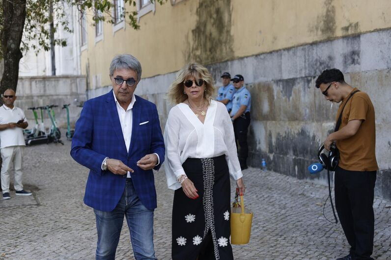 Velório de Luís Represas na Basílica da Estrela, em Lisboa