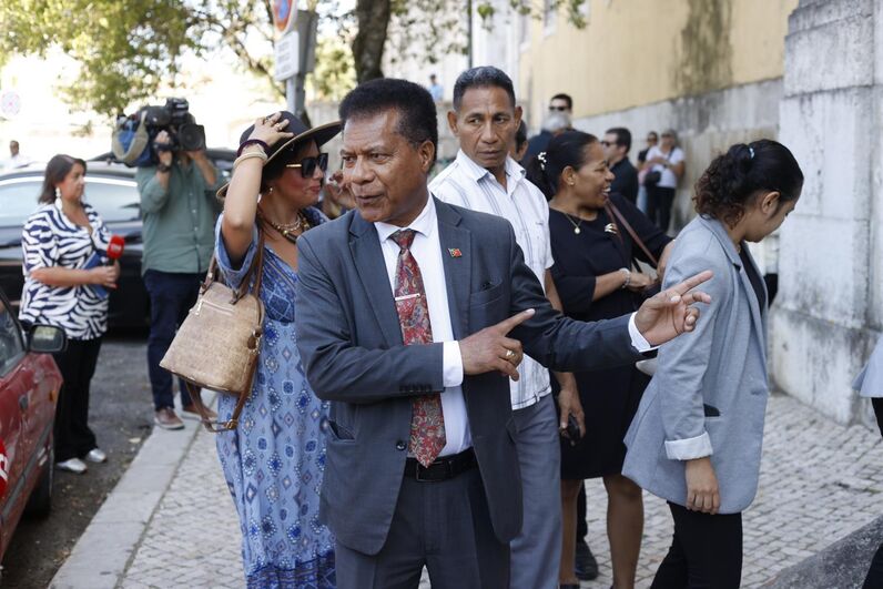 Velório de Luís Represas na Basílica da Estrela, em Lisboa