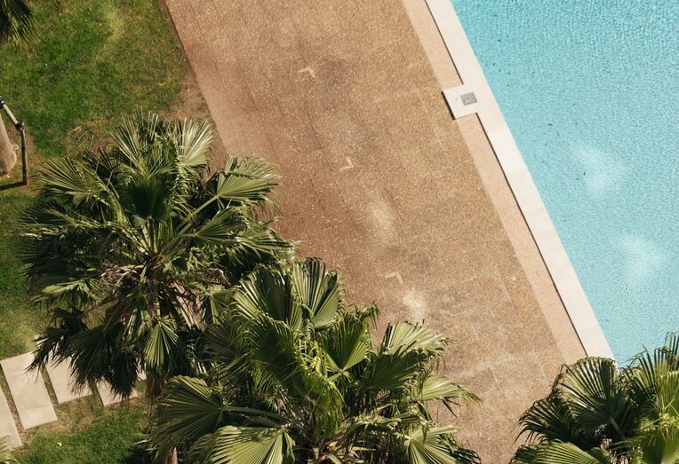A piscina do Lisbon Marriott Hotel