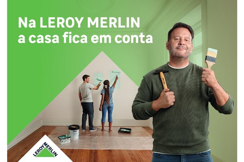Leroy Merlin mostra homem a pintar casa para reforçar posicionamento