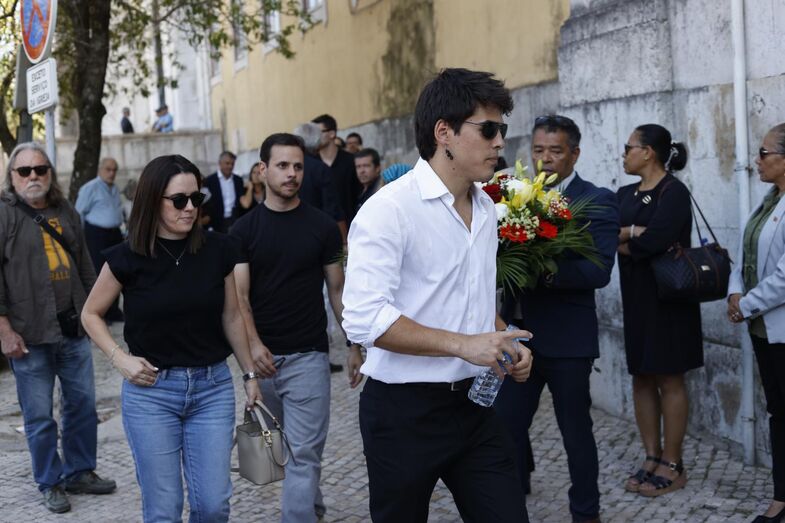 Velório de Luís Represas na Basílica da Estrela, em Lisboa