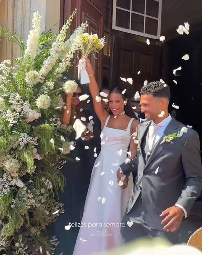 Margarida e Gonçalo já casados