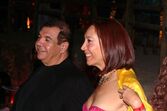 António Augusto e Clara nas festas da Casa do Castelo, no Algarve