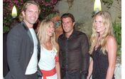 David Simões, Cinha Jardim, Figo e Helen Svedin na Casa do Castelo, no Algarve