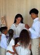 Georgina com os filhos