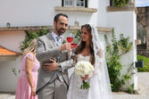 Ágata Rodrigues e Ricardo Moutinho brindam em casamento de sonho